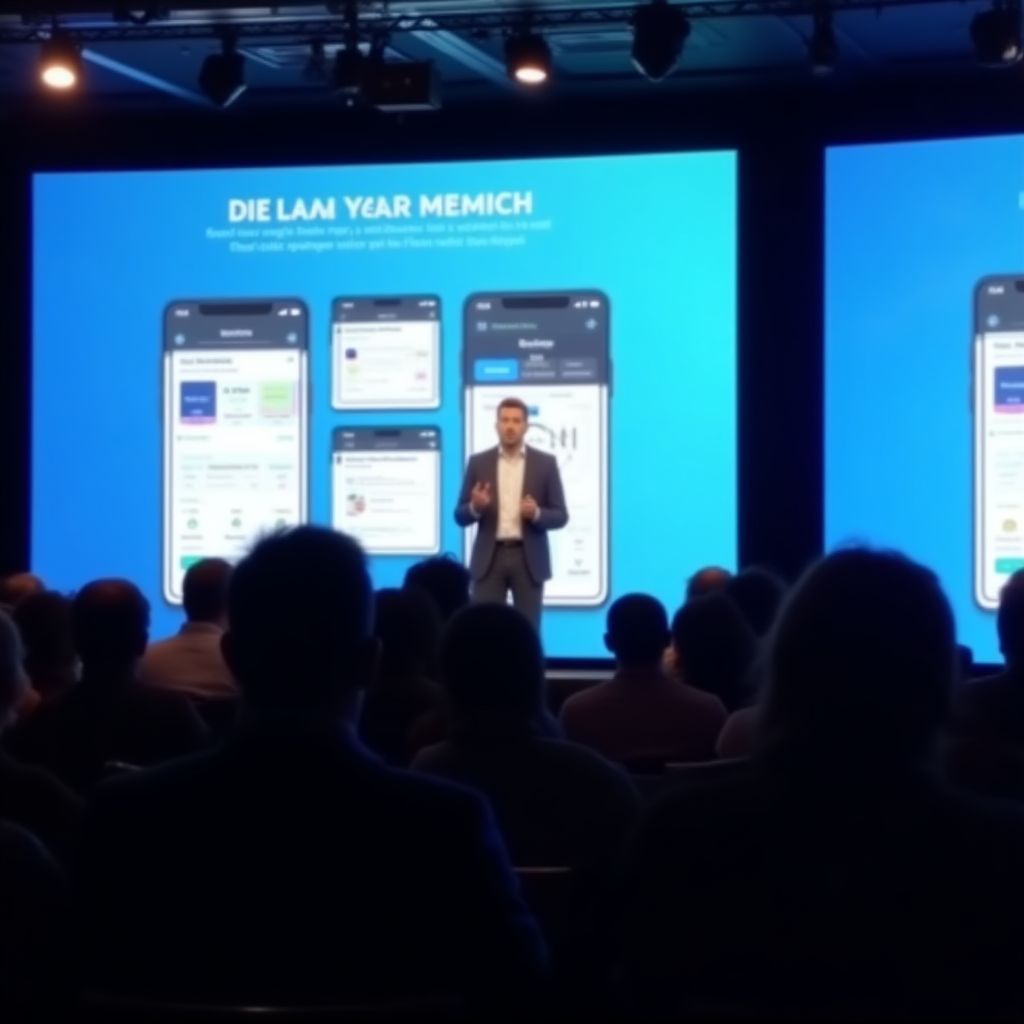 Presentación de nuevos productos en evento financiero